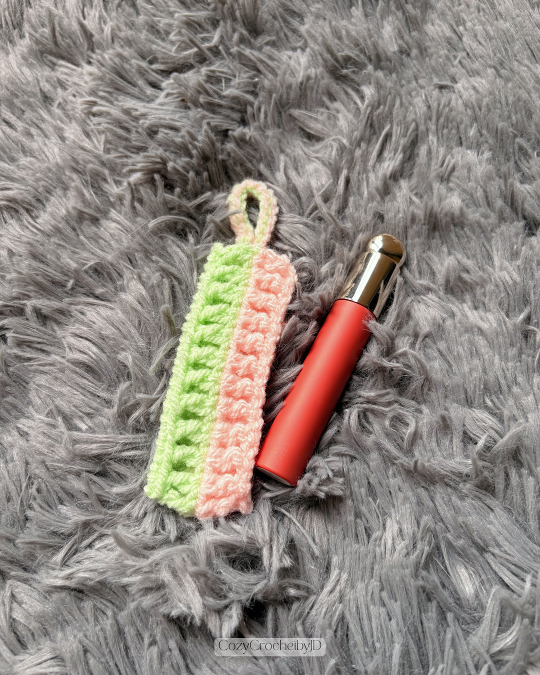 Handmade Crochet Bag Charms | Floral, Cherry, Lip Balm Holder Purse Accessories