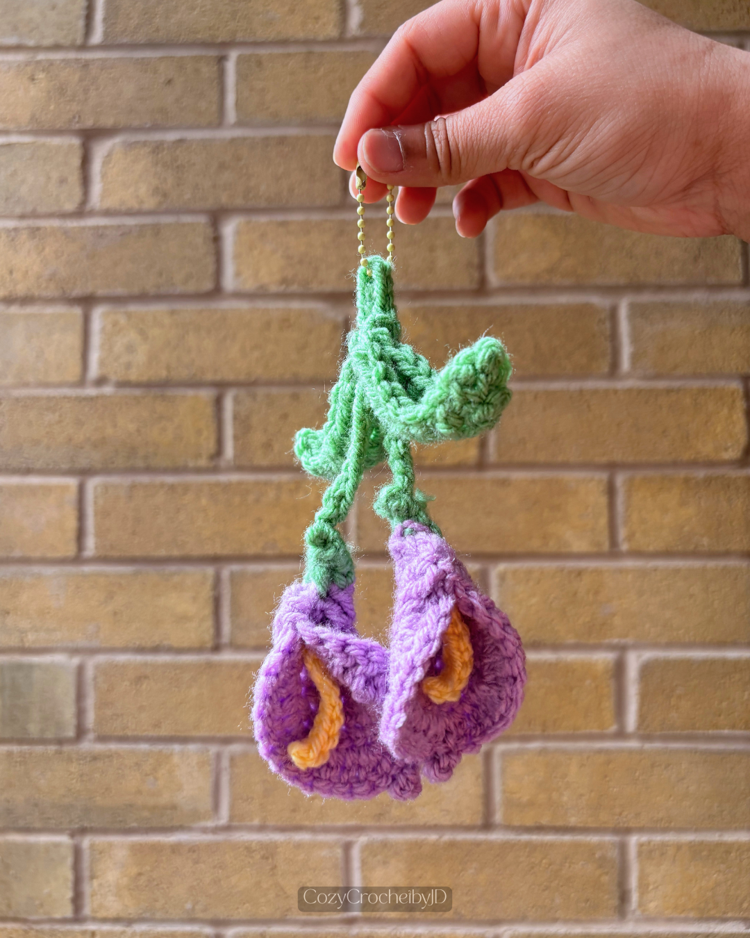 Handmade Crochet Bag Charms | Floral, Cherry, Lip Balm Holder Purse Accessories