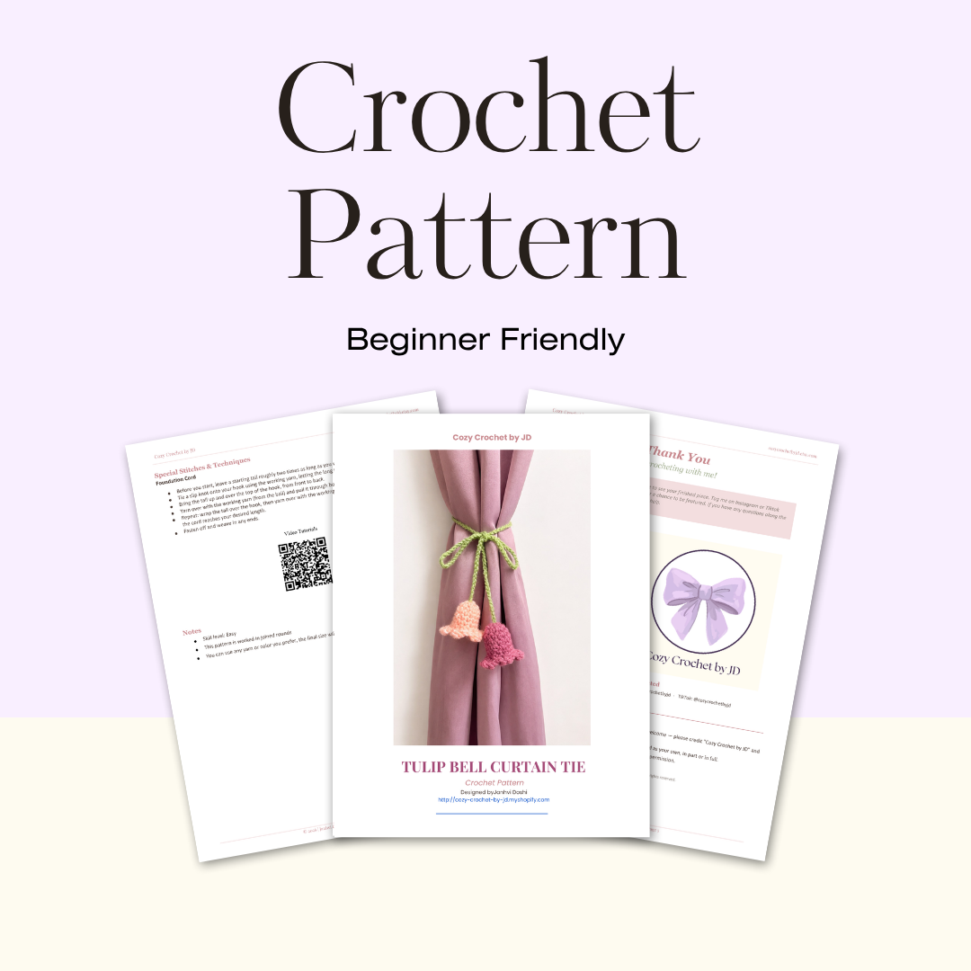 Tulip Bell Curtain Tie Pattern