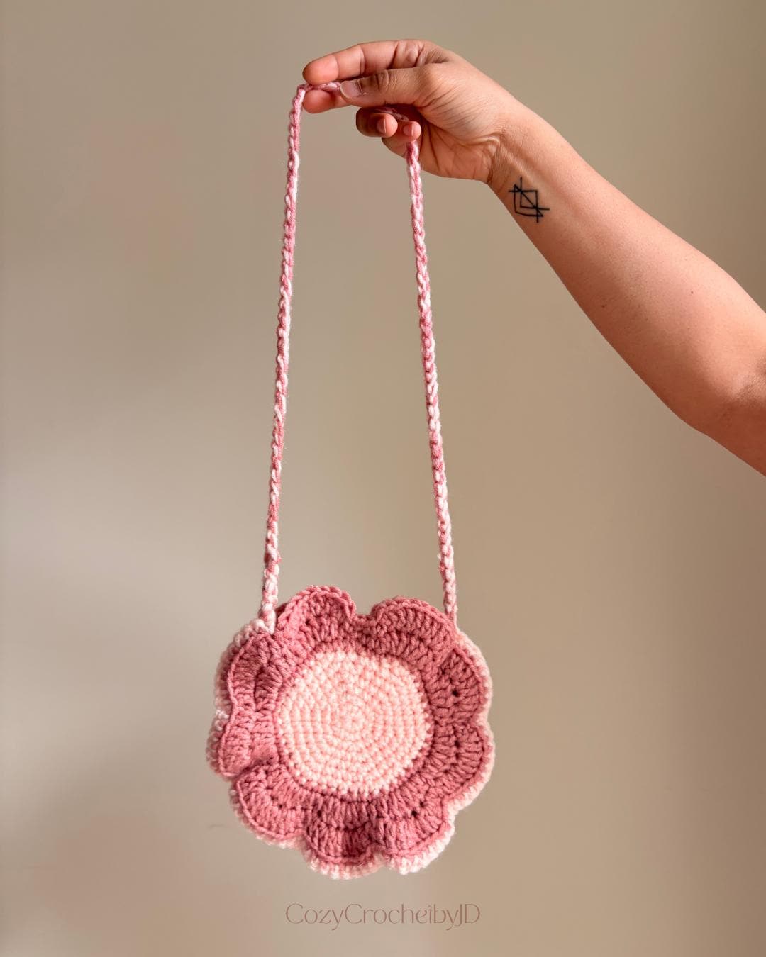 Crochet Daisy Bag | Boho Crossbody Purse | Soft Girl Fashion | Cottagecore Gift | Shoulder Bag