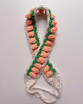 Crochet Floral Hairband | Handmade Tie-Up Headband | Rose, Tulip & Peach Blossom | Spring Summer Hair Accessory
