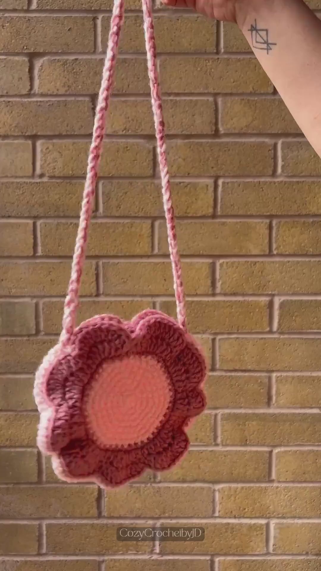 Crochet Daisy Bag | Boho Crossbody Purse | Soft Girl Fashion | Cottagecore Gift | Shoulder Bag